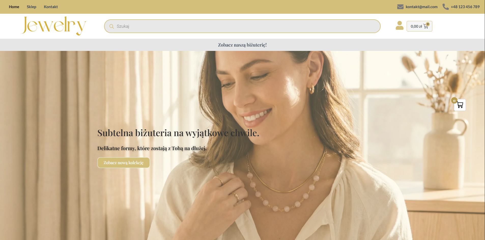 Sklep z biżuterią